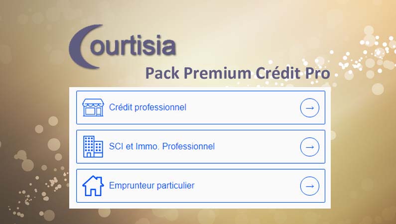 COURTISIA lance le Pack Premium Crédit Pro