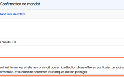 Une confirmation de mandat sans offre rattachée !